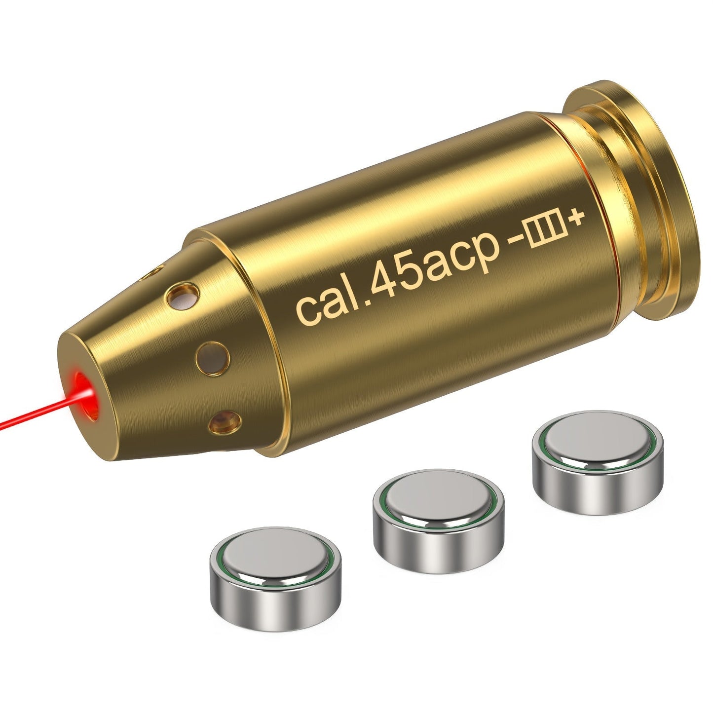 Laser Bore Sight Multi-Caliber Kit for 9mm 45ACP 223REM 308WIN 380ACP 38SPL 12GA – High-Precision Red Laser Boresighter for Rifles & Pistols, Easy Install, Includes 2 Battery Sets