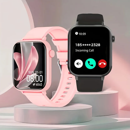 Smart Watch for Men and Women IP68 Waterproof 1.83 Inch Full Touch Screen – Wireless Calls & Messages, Pedometer, Fitness Tracker, Compatible with iPhone and Android, 6 Color Options