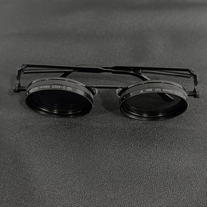 Men's Vintage Steampunk Spin Fashion Glasses – Adjustable Brightness, Alloy Frame, Black & Grey Gradient Interchangeable Lenses, Bohemian Party & Casual Eyewear Accessory