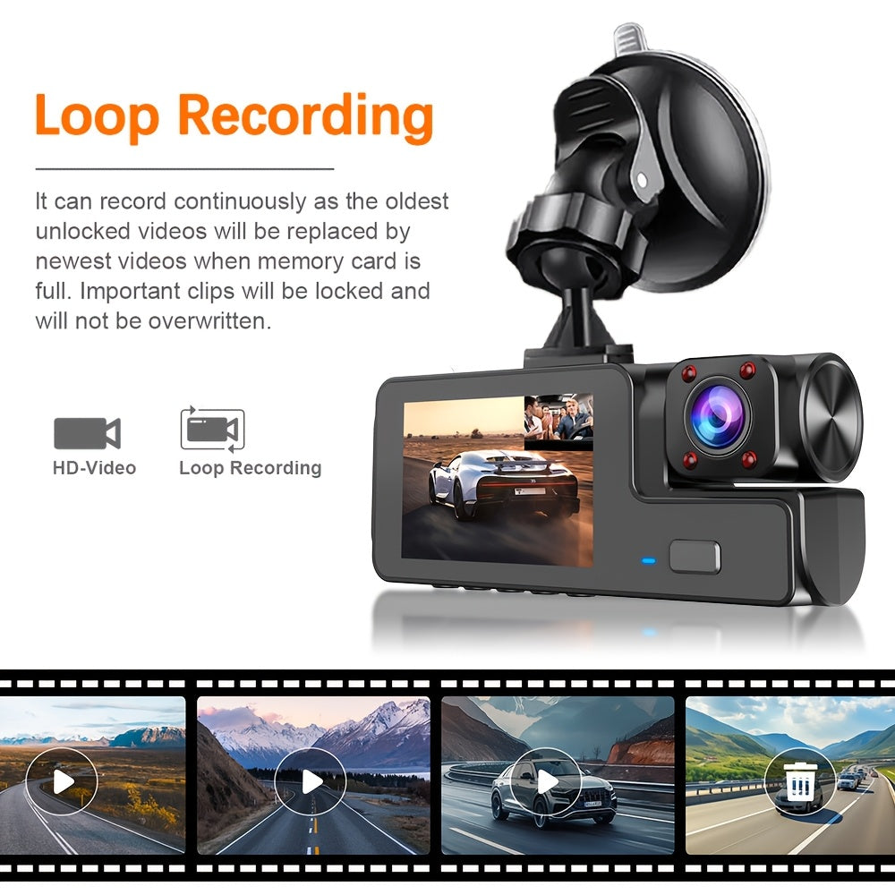 1080P Dual Channel Dash Cam Front & Rear 170° Wide Angle with Super Night Vision Loop Recording G-Sensor Wi-Fi – FHD Car DVR Dashboard Camera Tachograph for Cars Trucks SUVs