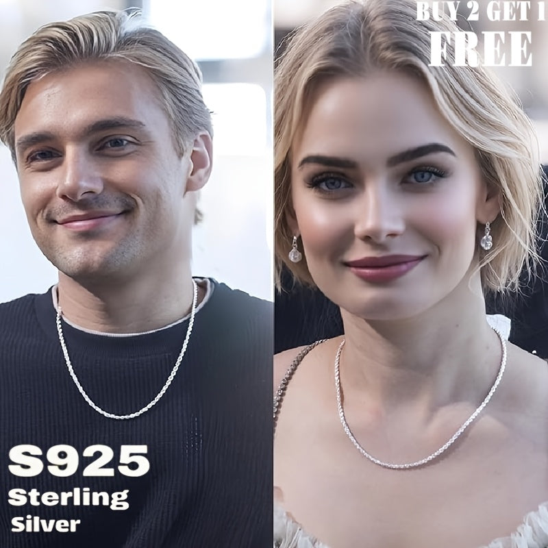 925 Sterling Silver Sparkling Star Necklace for Men & Women – Minimalist Sky Star Pendant Chain, Unisex Dainty Jewelry with Gift Box, Sizes 16-24 Inch, Perfect Gift for Couples & Parents
