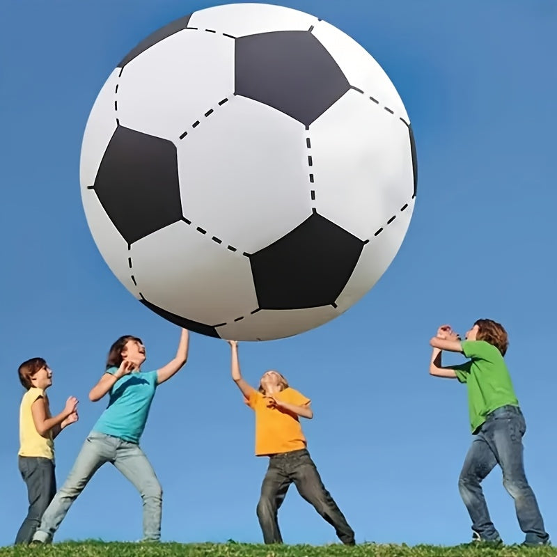 Giant Inflatable Soccer Ball 40 Inch - Extra Large Outdoor Toy for Pool Parties, Backyard Games, Beach & Playground, Reusable Party Decoration Ball for Kids & Adults