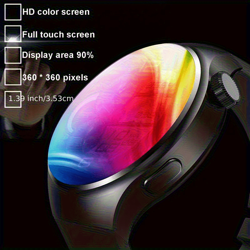 Round Smartwatch 2.01 Inch Extra Large Screen Wireless Calling 100+ Sports Modes Sleep Monitor Games Weather Calculator Pedometer Fitness Tracker Watch for Men Women iPhone Android