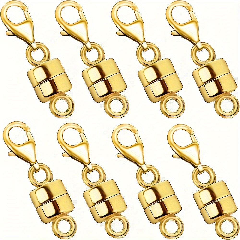 Magnetic Necklace Clasps and Closures with Lobster Clasp – Easy-Connect Magnet Jewelry Clasp Converters for Bracelets, Necklaces & Chains, Arthritis-Friendly Jewelry Fasteners