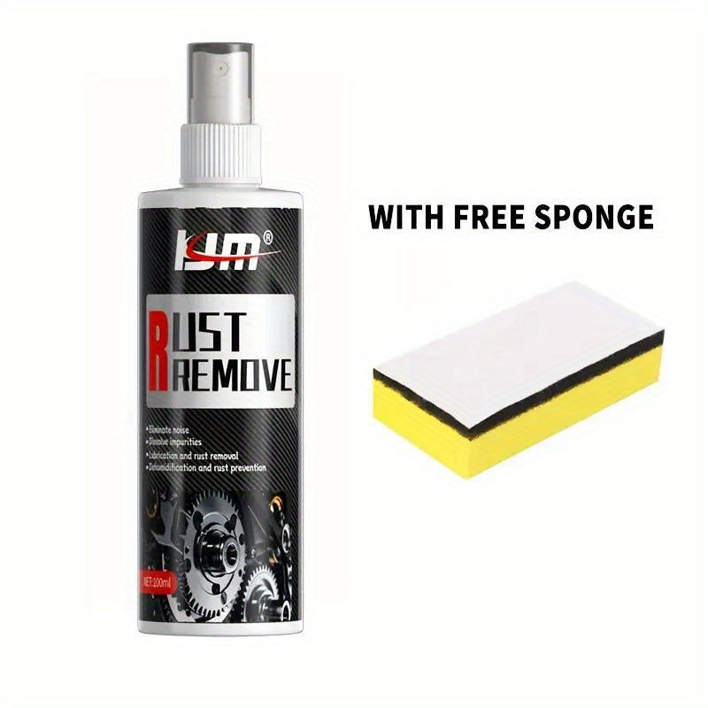 Multi-Purpose Rust Remover Spray for Car Wheels & Metal Surfaces, Fast-Acting Heavy-Duty Rust Dissolver & Decontamination Cleaner for Vehicles, Tools & Furniture