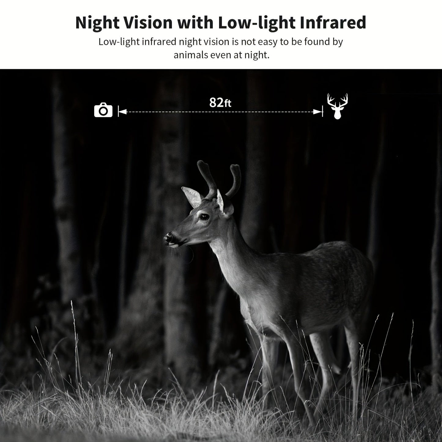 4G LTE Solar Trail Camera 4K Live View Night Vision 0.2s Trigger Remote Phone Access Motion Detection Wide Angle Wireless Game Camera for Deer Hunting Wildlife