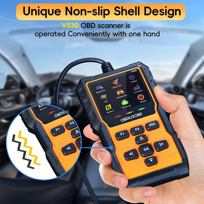 Professional OBD2 Scanner Diagnostic Tool Check Engine Code Reader with Reset Mode 6 Mode 8 I/M Readiness - Universal Car Diagnostic Scan Tool for All OBDII Vehicles Since 1996