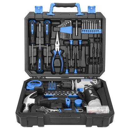 119/151 PCS Cordless Drill Tool Set 8V USB-C Rechargeable with LED – Lightweight All-in-One Home Repair Kit for Women, DIY, Garden & Furniture Assembly, 6 Colors, Great Gift