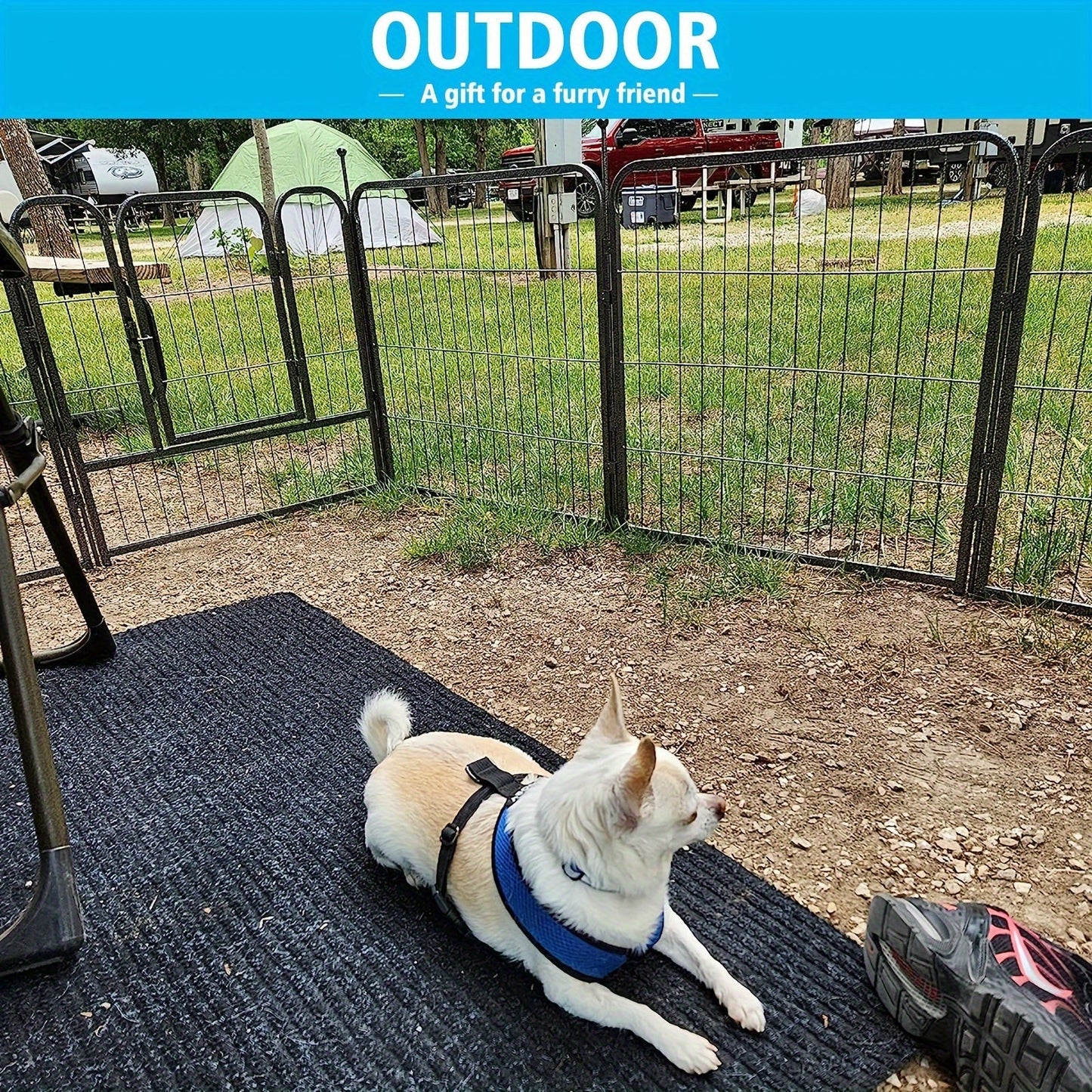 Heavy Duty Metal Dog Playpen – Portable Foldable Exercise Pen Fence for Small Medium Large Dogs, 8 or 16 Panels, No Assembly Required, Perfect for Indoor Outdoor Yard RV Camping