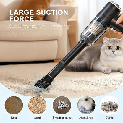 9000PA Cordless Car Vacuum Cleaner – Rechargeable Portable Handheld Vacuum for Car Interior, Pet Hair & Crumbs, Ultra-Lightweight for Home & Auto Daily Use