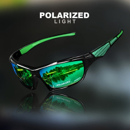 Polarized Sports Sunglasses with Color Changing Lenses – Anti-Glare Driving Eyewear, PC Frame AC Lens Full Rim Design, 6 Colors, UV Protection Fashion Glasses for Men & Women