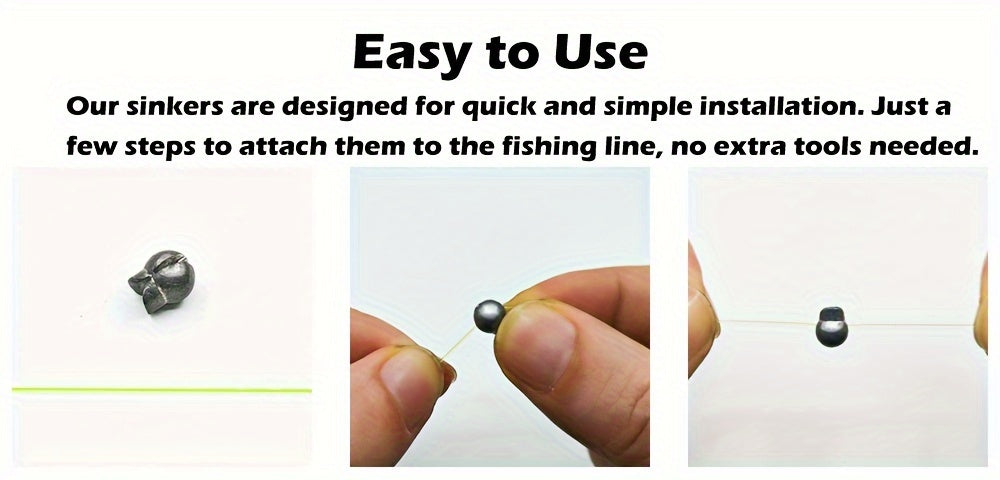 120pcs Split Shot Fishing Sinkers Round Removable Fishing Weights in 5 Sizes, Premium Assorted Sinker Set for Freshwater Saltwater Bass Trout Catfish Fishing - Tackle Box Essential