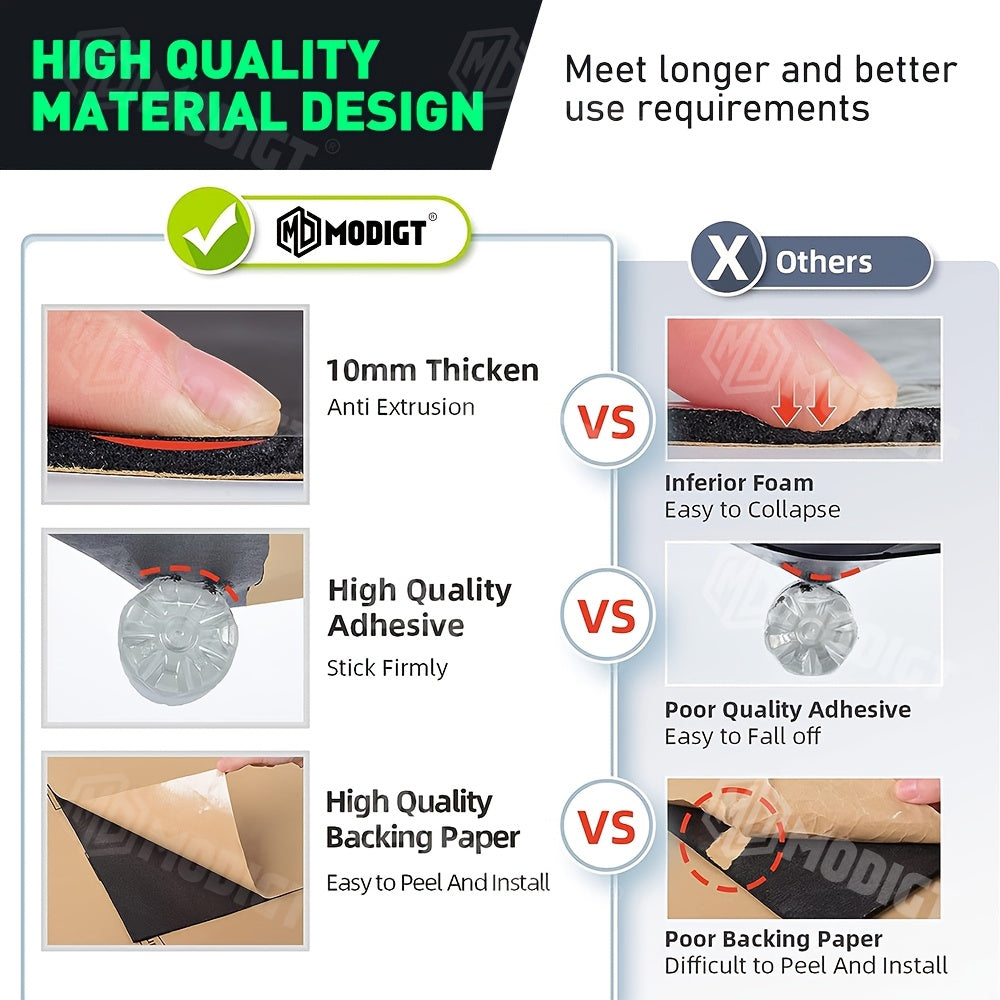 Car Sound Deadener & Heat Shield Mat 22/26 Sqft – Self-Adhesive Aluminum Foil Noise Reduction Insulation, Easy Cut & Install for Floor Door Trunk, Free Installation Tools Included