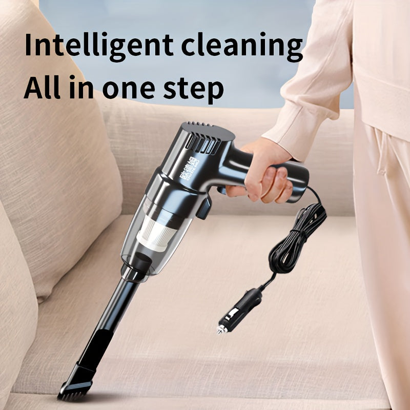 Corded Car Vacuum Cleaner 3KPa Suction Handheld Lightweight – 3M Cord, Single-Point Exhaust, One-Click Dust Cup Empty for Cars, Trucks & Home Cleaning – No Battery Needed