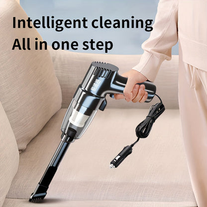 Corded Car Vacuum Cleaner 3KPa Suction Handheld Lightweight – 3M Cord, Single-Point Exhaust, One-Click Dust Cup Empty for Cars, Trucks & Home Cleaning – No Battery Needed