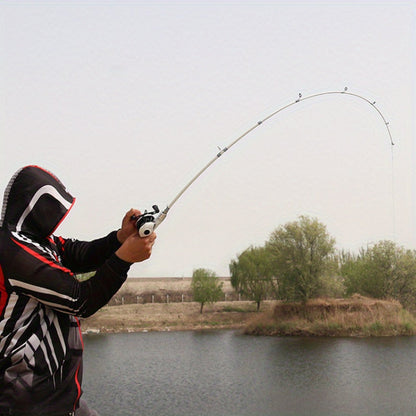 Carbon Fiber Fishing Rod Casting & Spinning Fast Action Sensitive Tip EVA Grip for Freshwater Saltwater Bass Fishing – 165cm 180cm 210cm, Lightweight High-Power White Fishing Pole
