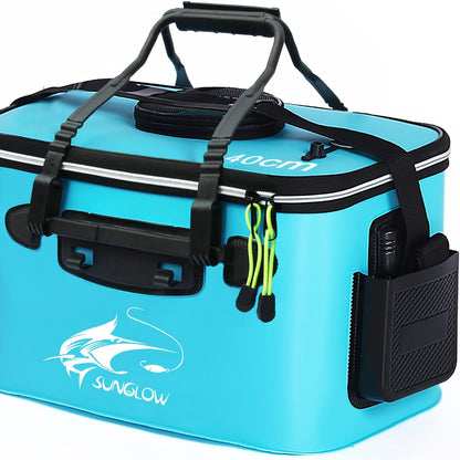 Collapsible Fish Bucket – Portable EVA Live Fish Holder & Bait Bucket for Fishing, Foldable Fish Safety Container for Outdoor Camping, Freshwater & Saltwater Fishing