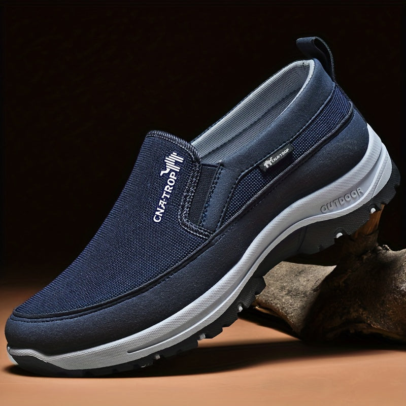 Men's Casual Walking Shoes - Lightweight Comfortable Everyday Sneakers with Cushioned Support for Walking, Travel and Daily Wear, Available in Grey, Black, Brown and Navy, Sizes US 7.5 to 12.5
