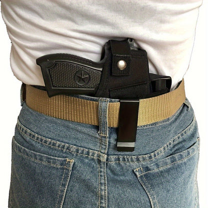 2-Pack IWB OWB Gun Holsters Universal Concealed Carry Waistband Holster for Glock, S&W, Springfield, Ruger & Most Pistols – Inside Outside Waistband, Adjustable Retention, Right Hand Draw, Black