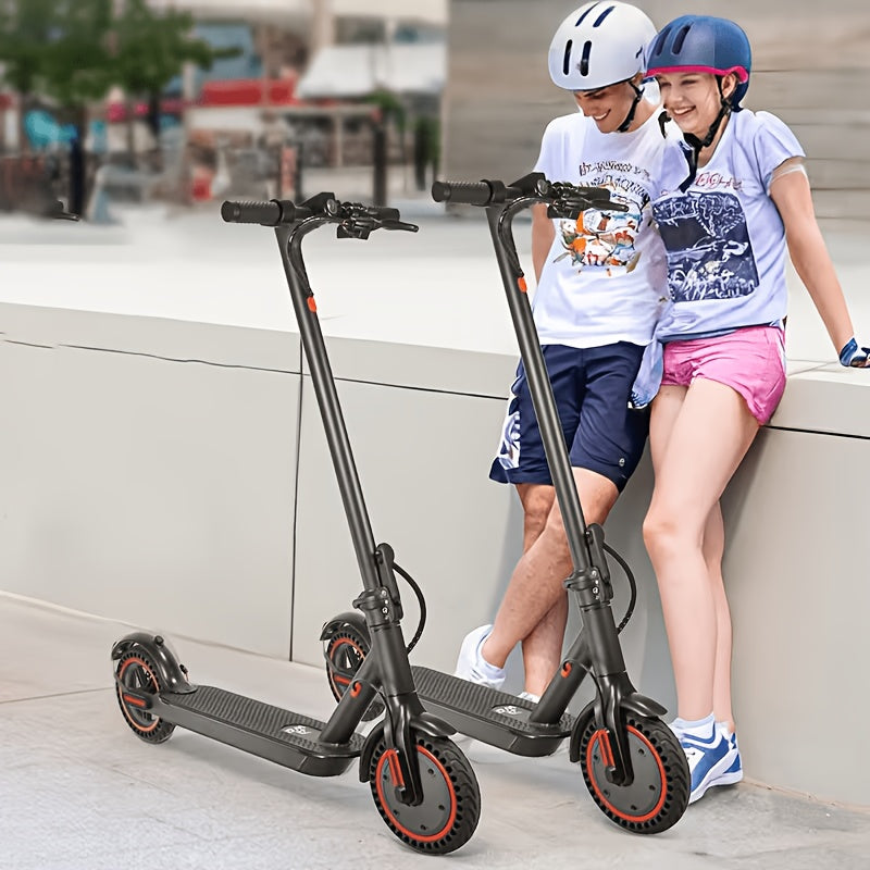 Foldable Electric Scooter for Adults 350W Motor 21-Mile Range App-Enabled 8.5 Inch Tires 3-Speed Modes LED Display Rear Brake Portable Urban Commuter E-Scooter Black