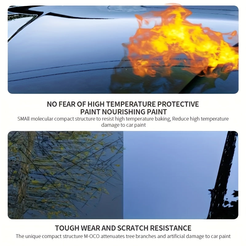 3-in-1 Nano Ceramic Coating Spray for Cars – Scratch-Resistant, High-Definition Glossy Finish, Long-Lasting Protective Layer for All Paint Types, Car, Truck & SUV Exterior Paint Protection
