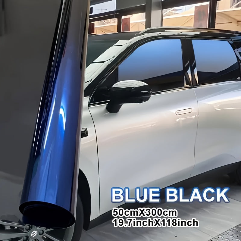 Gradient Car Window Tint Film 19.7 x 118 Inch – Two-Color Heat Resistant UV Blocking PET Window Film for Vehicle Exterior, Easy Peel & Stick, Multiple Color Gradients Available