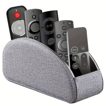 Remote Control Holder with 5 Compartments Desktop Organizer Caddy – Bedside Storage Box for TV Remotes Pens Eyeglasses Office Stationery Home Appliance Controllers