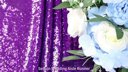 Sequin Aisle Runner 2x15FT Glitter Wedding Carpet Runner 12 Colors for Wedding Ceremony Bridal Shower Party Decoration Outdoor Indoor