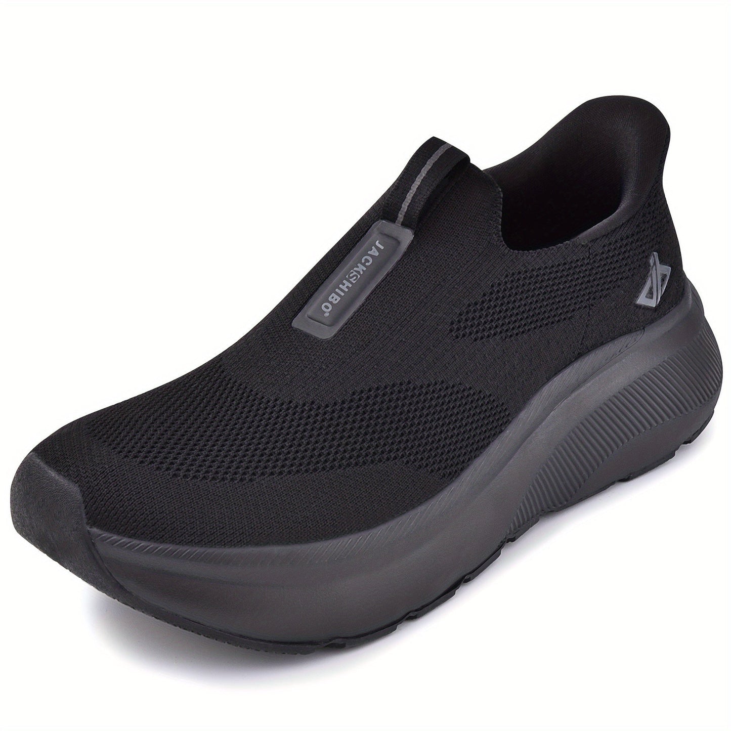Men's Hands-Free Slip-In Sneakers – Wide Toe Box, Zero Drop Sole, Cushioned Mesh Walking Shoes for Casual & Everyday Wear – Rubber Sole, Pull-On Design (US 8–13.5)