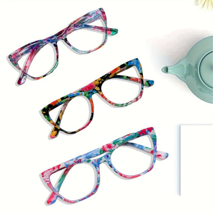 6-Pack Anti-Blue Light Reading Glasses for Men & Women – Spring Hinge, Non-Prescription Farsighted Lenses, Strengths +0.0 to +4.0, Stylish Computer & Phone Readers, Bulk Value Set