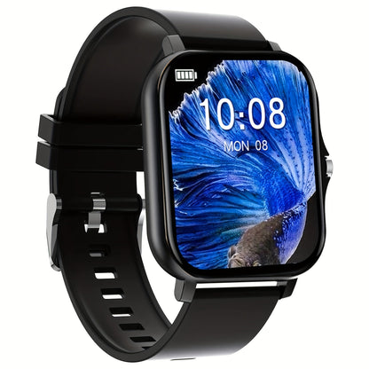 Large Screen Smart Watch HD Voice Call Fitness Tracker Unisex Compatible iPhone Android Multiple Sports Modes Heart Rate Monitor Message Reminder Outdoor Sports Daily Wear Holiday Gift
