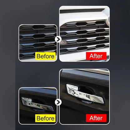 Chrome Polish Refurbishment Agent 3.38oz – Removes Oxidation & Restores Shine on Car Door Handles Window Trim Bumpers Wheels & Badges – Universal Chrome Cleaner & Repair Polish