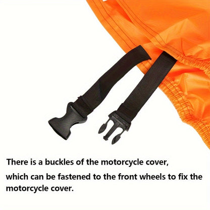 XXXL Waterproof Motorcycle Cover Universal Fit - Heavy Duty All-Weather Protection for Harley Road King, Electra Glide, Street Glide, Honda Goldwing, Yamaha Royal Star & Touring Bikes, 116x43x55 Inch
