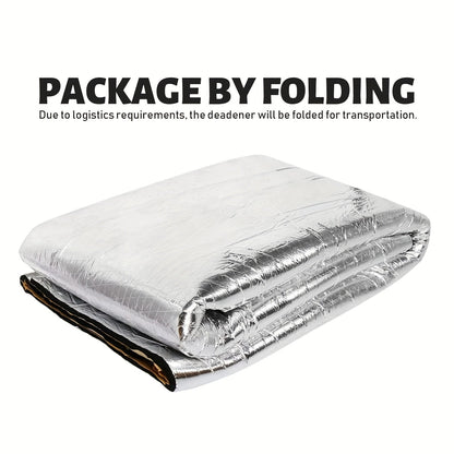 Car Sound Deadening Material 60"x40" 275Mil (7mm) – Butyl Rubber Heat & Sound Deadener Mat with Strong Adhesive for Car Doors Hood Trunk Floor Firewall, Universal Fit