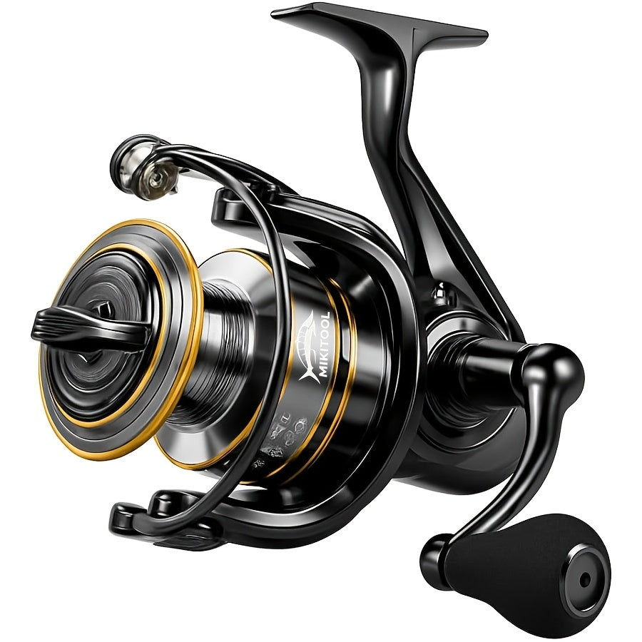 Spinning Fishing Reel High Gear Ratio Strong Drag System – Smooth Powerful Freshwater & Saltwater Fishing Reel with Sturdy Handle, Available in Sizes 500, 1000 & 3000 for Bass, Trout & Surf Fishing