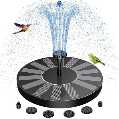 3-Layer Solar Bird Bath Fountain 3.5W – Outdoor Garden Courtyard Decor Solar Powered Fountain Pump, No Wiring Needed, Dark Green Light Blue or Fountain-Only, Single & Three Tier Options