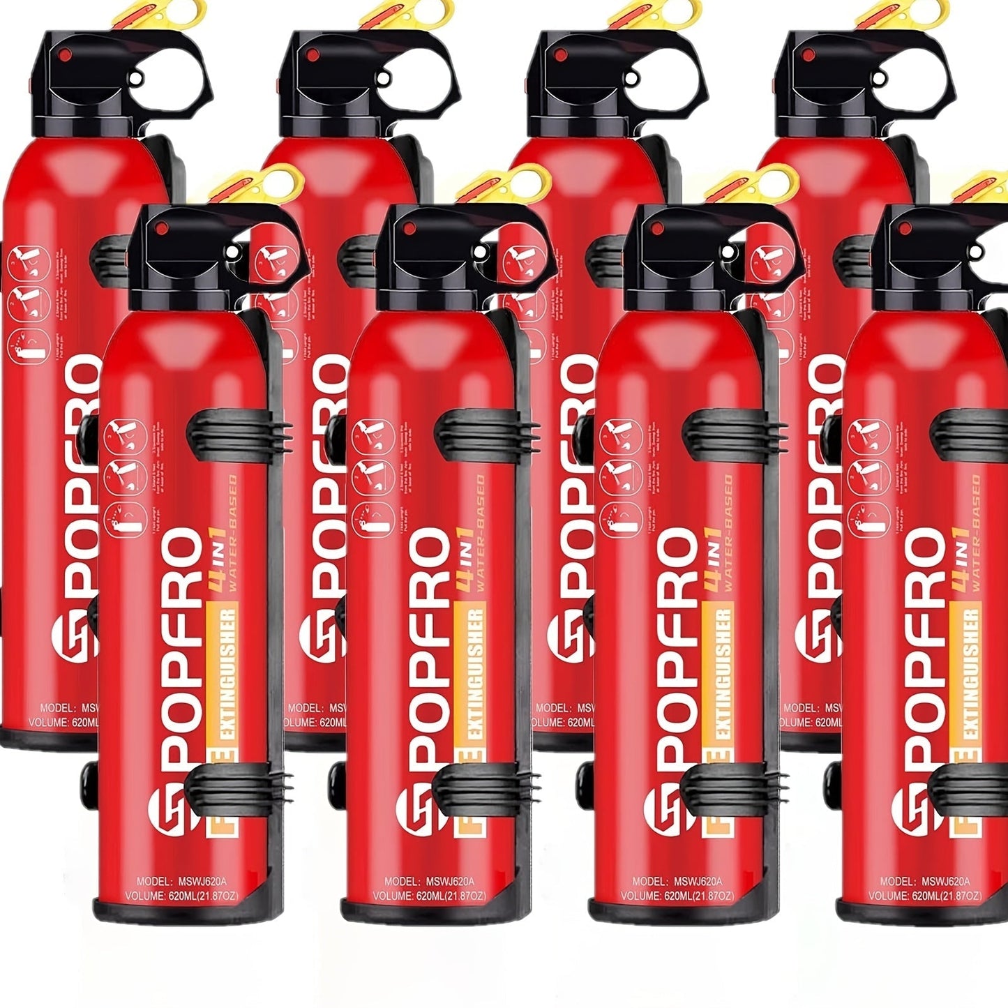 4-in-1 Portable Fire Extinguisher Spray for Home, Kitchen, Garage & Car – Covers Electrical, Textile & Oil Fires, Non-Toxic, Easy to Clean, Wall-Mountable Fire Safety Tool