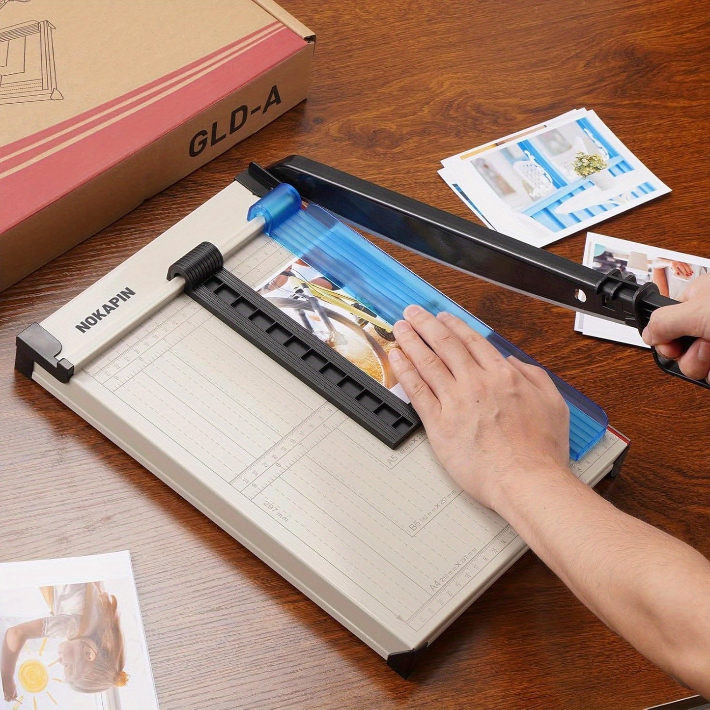 12 Inch Heavy-Duty Guillotine Paper Cutter Trimmer with Safety Guard Corner Rounder Precise Grid for Photos Cardstock Scrapbook Office Documents Craft Cutting Tool