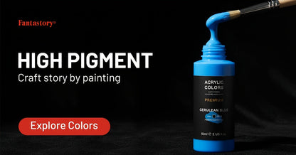 Professional Acrylic Paint Set 24 Colors 2oz/60ml Large Volume with 12 Brushes – Rich Pigment Thick Acrylic Paints for Canvas, Wood, Rock, Glass & Ceramic – Art Supplies for Beginners & Artists