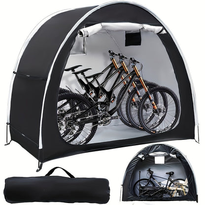 Portable Folding Bicycle Storage Tent Shed – Fits 2-3 Bikes, 210D Oxford PU4000 Waterproof & Dustproof, 83"x32"x65", 8-Min Setup, Ideal for Home, Garden & Outdoor Bike Storage
