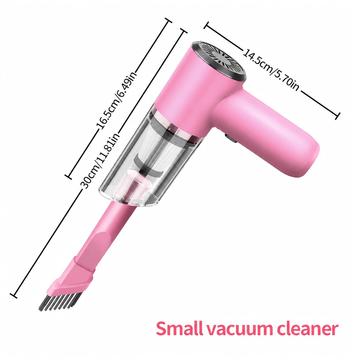 Cordless Car Vacuum Cleaner 7KPa Strong Suction – 80dB Quiet, 3 Nozzles, USB Rechargeable Handheld Portable Auto Vacuum for Car Interior Home Pet Hair, Gift for Women Drivers