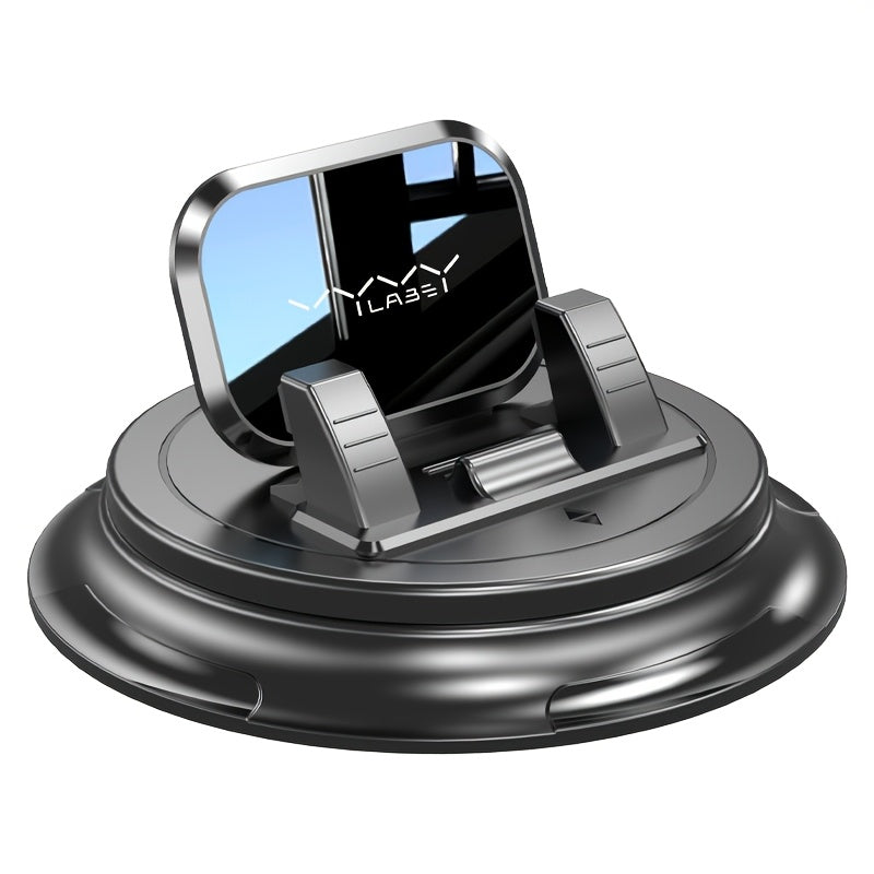 Car Phone Holder Dashboard Mount, 360° Rotation Cell Phone Holder for Car with Suction Cup & Silicone Anti-Slip Pad, Universal Phone Stand Compatible with iPhone 17 16 15 Samsung Galaxy & All Smartphones
