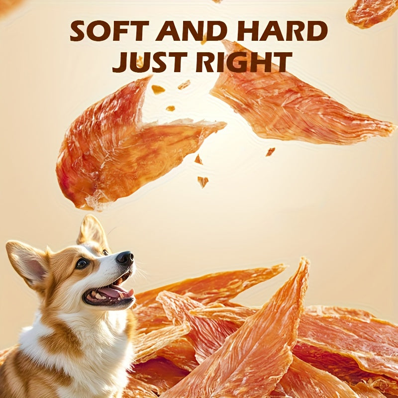 Chicken & Duck Jerky Pet Treats 105g – Grain-Free High Protein Healthy Snacks for Dogs & Cats, Chicken Breast Slices + Duck Jerky Combo, Dental Chews & Training Rewards for Puppies Kittens Adults