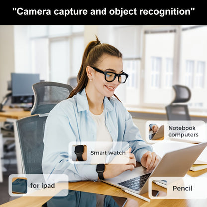 Smart Camera Glasses 8MP Ultra-Wide 1080P HD – AI Voice Control, Bluetooth 5.4, WiFi, Blue Light Blocking, 4H Playtime, Immersive Audio, Wearable Tech Glasses for Video, Music & Hands-Free Use