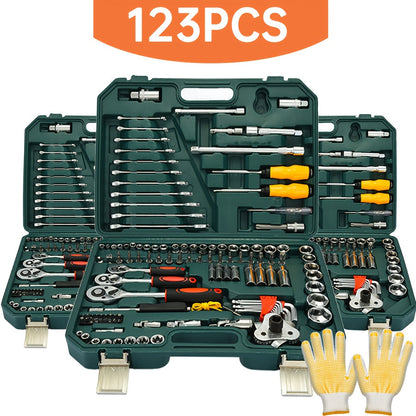 Impact Socket Set 3/8" Drive CR-V Steel – 50 to 999 Piece Ratchet Kit with Adapter, Common SAE & Metric Sizes for Auto Repair, DIY Home Projects & Professional Mechanics