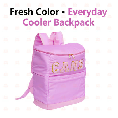 Insulated Cooler Backpack 30 Can Leopard Print with Mesh Pockets & Adjustable Straps - Leakproof Nylon Cooler Bag for Beach Camping Picnic Hiking Travel Daily Use