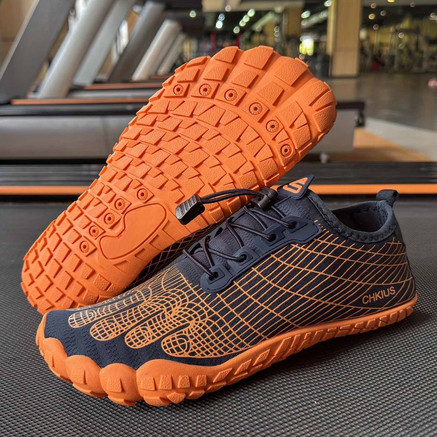 Striped Lace-Up Water Shoes for Men & Women – Quick-Dry Non-Slip Rubber Sole Aqua Shoes for Beach, Swimming, Diving, Hiking, Yoga & Indoor Fitness, Lightweight All-Season Footwear