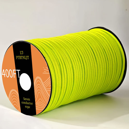 7-Core Paracord Tent Rope Multi-Purpose Outdoor Rope – Nylon Camping Rope for Tent Tie-Down Hanging Bracelet Keychain Backpack, 30M 50M 100M Vivid Colors Sturdy Structure