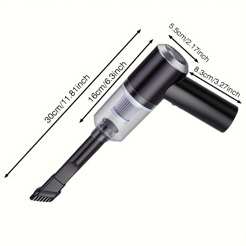 Cordless Mini Vacuum Cleaner 4KPa Suction 30-Hour Battery – USB Rechargeable Portable Dust Buster with Blow & Suction for Keyboard, Computer, Car Interior & Home Cleaning, Gift for Valentine's Day & New Year