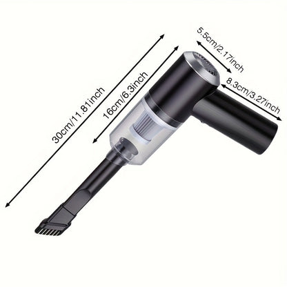 Cordless Mini Vacuum Cleaner 4KPa Suction 30-Hour Battery – USB Rechargeable Portable Dust Buster with Blow & Suction for Keyboard, Computer, Car Interior & Home Cleaning, Gift for Valentine's Day & New Year